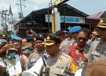 Gelar Aksi Ke Mapolres, Pengunjuk Rasa Diterima Kapolres Siantar