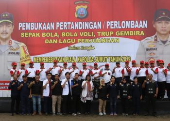 Pembukaan Turnamen Piala Kapolda Sumut 2019 Dihadiri Kasdam I/BB