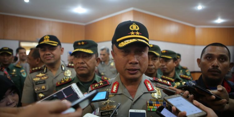 Irjen Pol Agung Budi Maryoto Hadiri Apel Tiga Pilar Rakor Pam Pemilu 2019