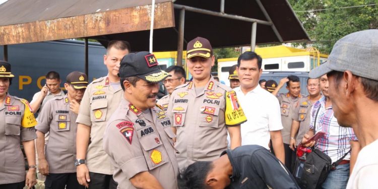 Jelang Pilpres, Kapolda Sumut dan Kapolrestabes Medan Tatap Muka dengan Masyarakat Johor