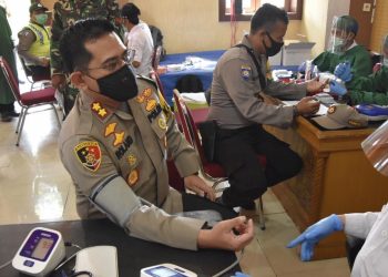 Polres Bogor Sambut HUT Bhayangkara Dengan Donor Darah