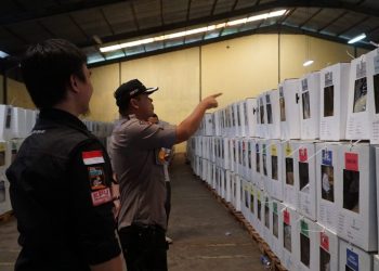Kapolres Sidak Pengamanan Logistik Pemilu di PPK