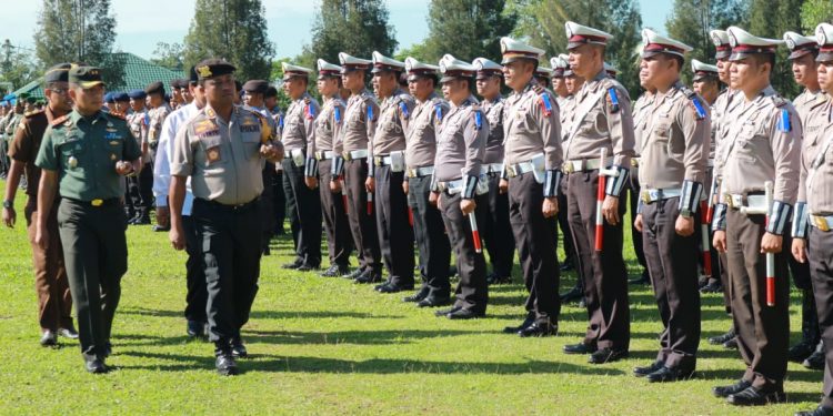 Persiapan PAM Idul Fitri, Polres Simalungun Gelar Pasukan Operasi Ketupat Toba 2018