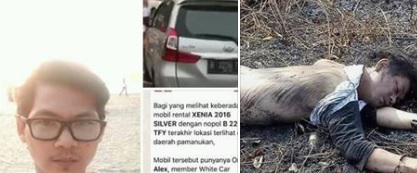 Supir Taksi Online Dibunuh, Mayatnya Dibuang Supir Taksi Online Dibunuh, Mayatnya Dibuang