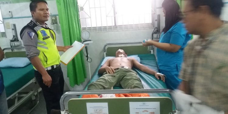 Karyawan STTC Luka-luka Ditabrak Sinar Beringin