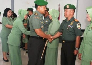 Selamat! 134 Prajurit Korem 023/ Kawal Samudera Naik Pangkat