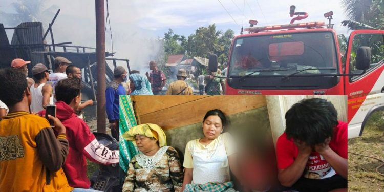 Sridiana Sitompul Mencuci Pakaian, Tak Tahu Anak Main Mancis, Akhirnya Kebakaran dan 2 Rumah Hangus