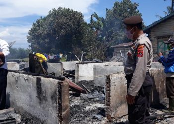 Dua Unit Rumah Karyawan Kebun Bah Jambi Terbakar, Listrik Jadi Kambing Hitam