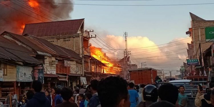 Musibah Kebakaran di Pemukiman Padat Penduduk Dolok Sanggul