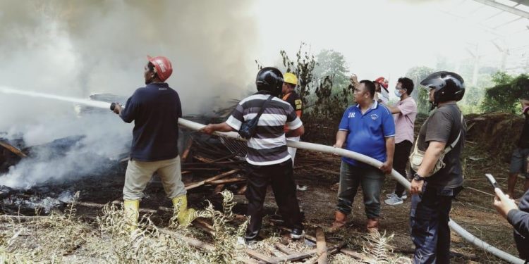 Kebakaran di Eks Kilang Kayu Parbutaran Bikin Heboh