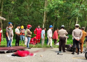 Mobil Hasyim Tabrakan di Simalungun dan Tewaskan Dua Pengendara Sepedamotor