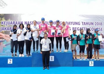 Polwan Polres Bogor Raih Juara Dayung Kejurnas