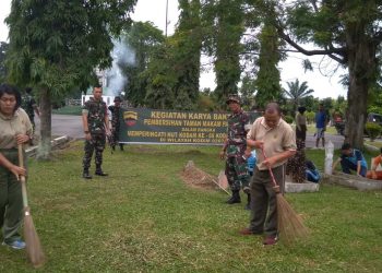 Bangkitkan Semangat Gotong Royong, Dandim 0207/ Simalungun Karya Bhakti Bersama Anggota