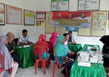 Polres Tanggamus Gelar Kesehatan Gratis di Sumberejo
