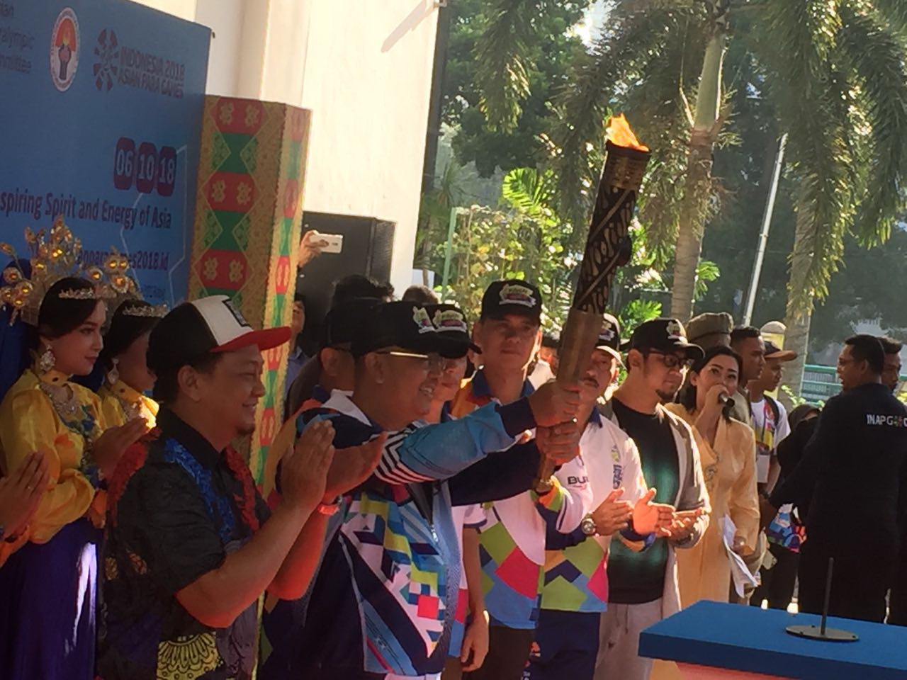 Pawai Obor Asian Para Games 2018 Melewati Sejumlah Lokasi di Medan