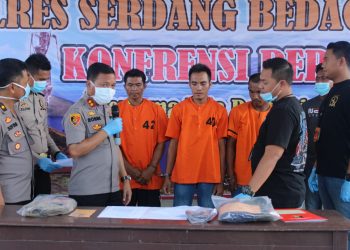 Polres Sergai Ungkap Pelaku Komplotan Spesialis Pencuri Sapi