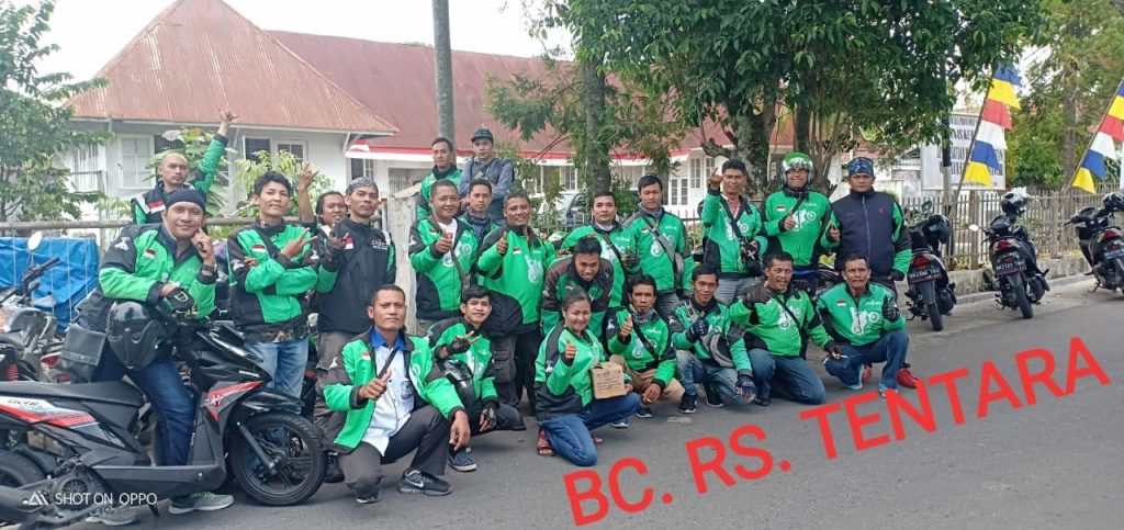 Keluarga Besar Driver Go Ride Siantar-Simalungun Peduli Musibah Kebakaran