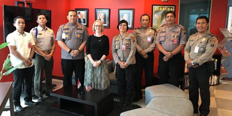 Polsek Medan Baru Kunjungi Konjen Amerika Serikat