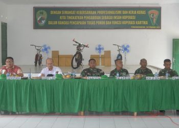 Batalyon Infanteri 122/Tombak Sakti Gelar Rapat Tahunan Koperasi