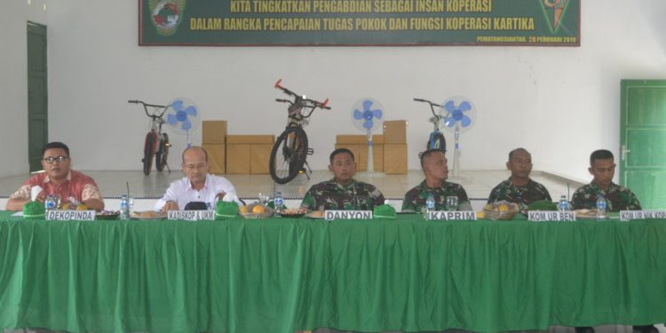 Batalyon Infanteri 122/Tombak Sakti Gelar Rapat Tahunan Koperasi
