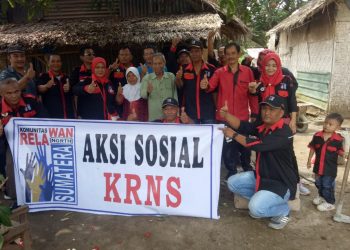 Komunitas Relawan North Sumatera (KRNS) Bantu Warga Kurang Mampu