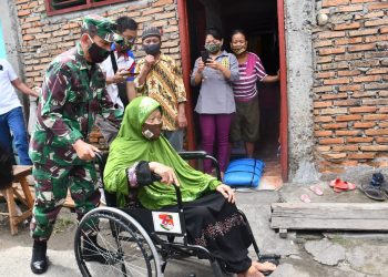 Sambut HUT ke 70 Kodam I/BB, Pangdam I/BB Berikan Sembako dan Kursi Roda ke Warga Binaan