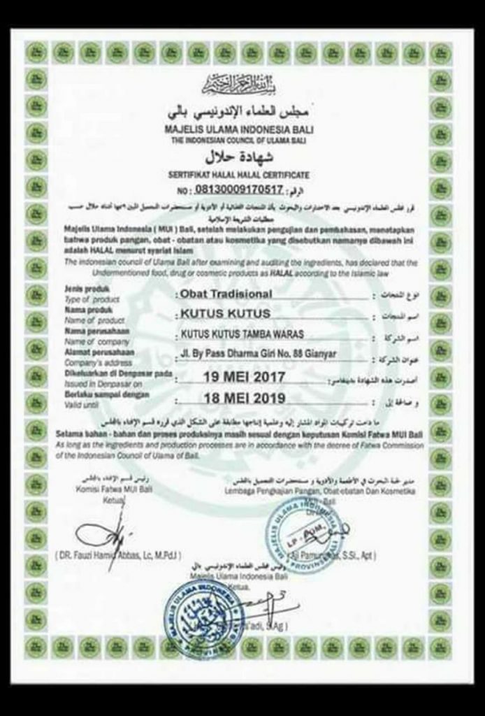 Solusi Sehat Tanpa Minum Obat, Minyak Herbal Kutus–Kutus Solusi Sehat Tanpa Minum Obat, Minyak Herbal Kutus–Kutus