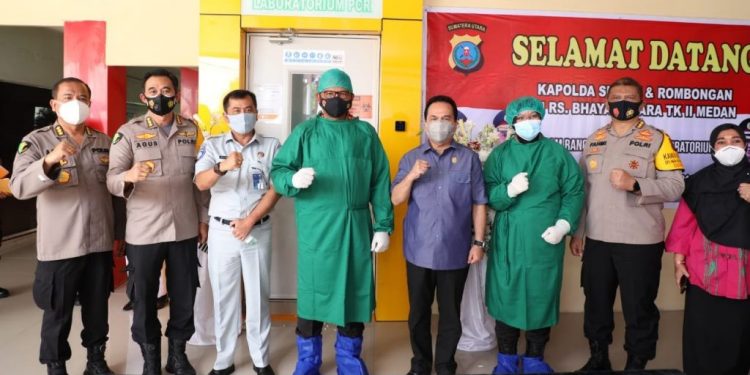 Kapolda Sumut Resmikan Pelayanan Laboratorium PCR RS Bhayangkara Medan