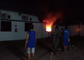 Gedung Laboratorium Analisis PSBB Bangun Bandar Terbakar