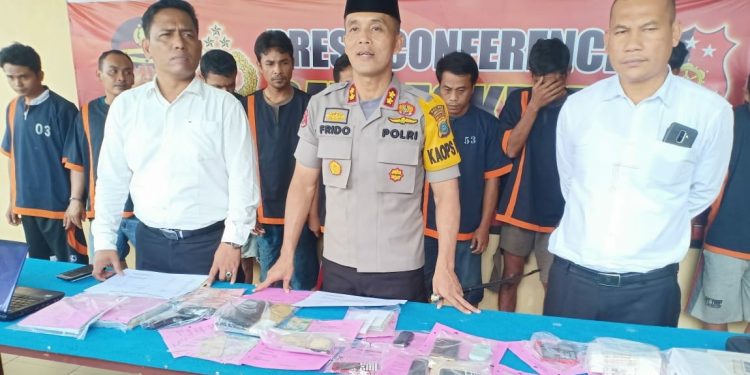 Tiga Pekan Beraksi, 65 TSK Diamankan Sat Reskrim Polres Labuhanbatu