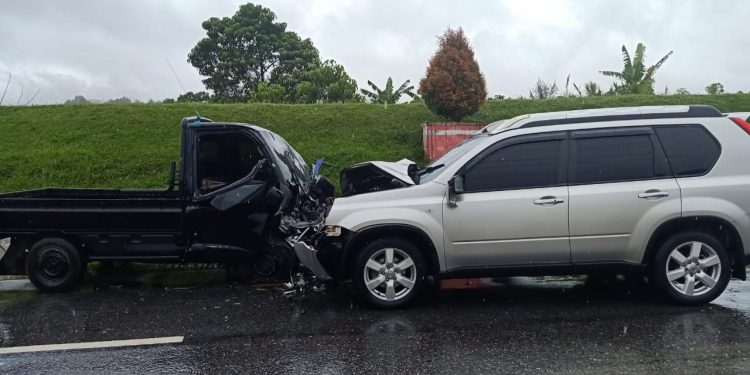 Tewas Kecelakaan di Jalan Lintas Tarutung-Balige, Jenazah Ibu dan Anak Dibawa ke Siantar