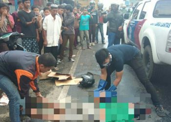 Mendahului Truk Sampah, Pengendara Sepedamotor Jatuh dan Terlindas