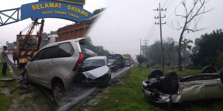 Kendarai Mobil Fortuner, Dokter Chatarina Dewi Sinaga Tabrakan dengan Avanza di Jalinsum Medan-Siantar