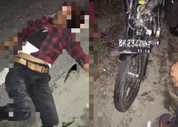Diduga Mabuk, Joki Satria FU Meregang Nyawa di Jalan Asahan