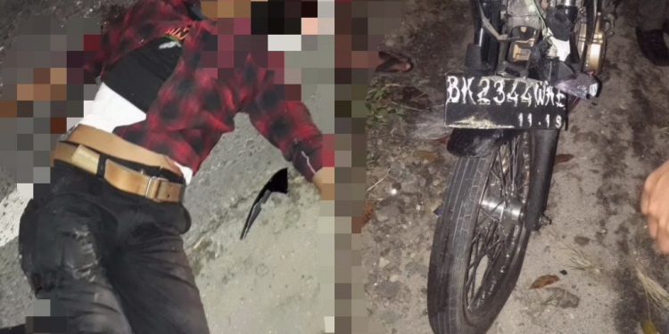 Diduga Mabuk, Joki Satria FU Meregang Nyawa di Jalan Asahan Diduga Mabuk, Joki Satria FU Meregang Nyawa di Jalan Asahan