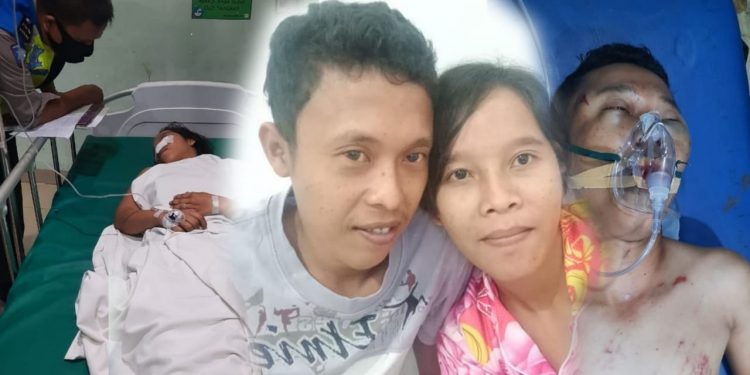 Berboncengan Naik Sepedamotor, Pasangan Kekasih Tabrak Tembok Taman Berboncengan Naik Sepedamotor, Pasangan Kekasih Tabrak Tembok Taman