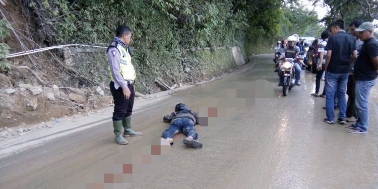 Kecelakaan di Sibaganding-Parapat, Ridwan Lubis Pemotor Asal Siantar Meregang Nyawa