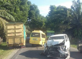 Empat Kendaraan Terlibat Kecelakaan Beruntun di Jalinsum Siantar-Tebing