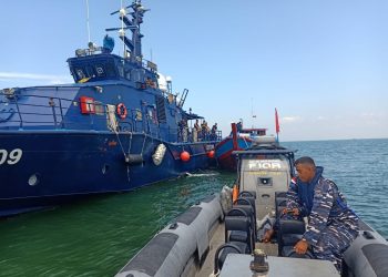 Bawa 300 Ball Pakaian Bekas, Kapal KM Doa Ibu Ditangkap Tim Gabungan Lanal TBA Lantamal I, Bea Cukai dan Polair Tanjung Balai