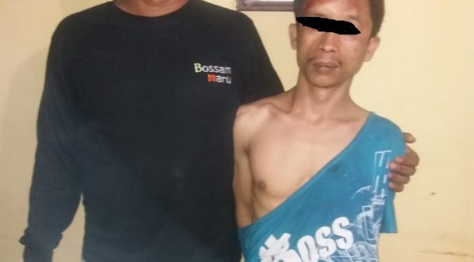 Selang Beberapa Jam Pelaku Pencurian Berhasil Ditangkap Personil Polsek Biru Biru