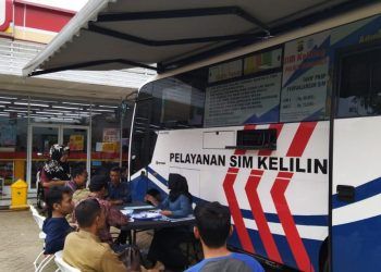 Jangkau Pemohon, Sat Lantas Polres Tanggamus Buka Layanan SIM Keliling