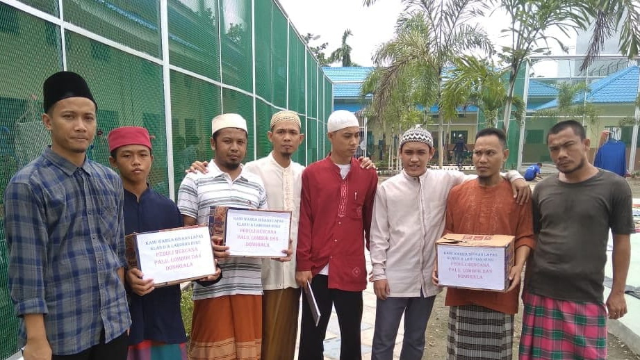 Peduli Palu, Lapas Labuhan Ruku Kumpulkan Sumbangan Rp 5.842.000