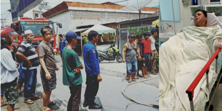Ledakan Tabung Gas Lukai Pasutri William Hutagalung dan Lisbet Hutauruk