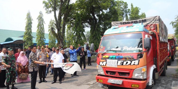 Kapolrestabes Medan Hadiri Pelepasan Pendistribusian Kotak Suara Pemilu 2019
