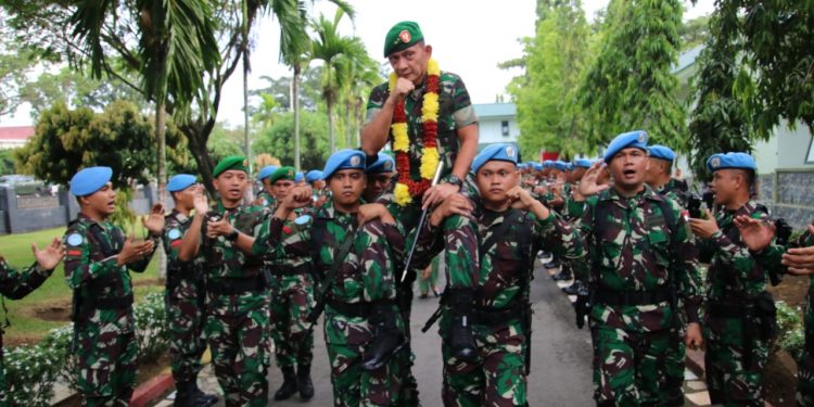 Pangdam I/BB Pimpin Upacara Pengantaran Satgas Kompi Zeni TNI Kontingen Garuda XX-Q/Monusco Pangdam I/BB Pimpin Upacara Pengantaran Satgas Kompi Zeni TNI Kontingen Garuda XX-Q/Monusco
