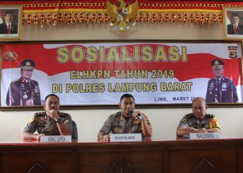 Kapolres Lampung Barat Sosialisasikan LHKPN Kepada Seluruh Anggota