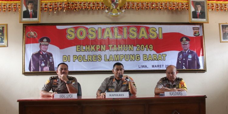 Kapolres Lampung Barat Sosialisasikan LHKPN Kepada Seluruh Anggota Kapolres Lampung Barat Sosialisasikan LHKPN Kepada Seluruh Anggota