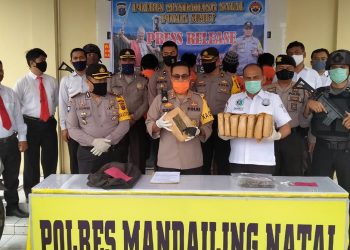 Masuk Madina, 2 Warga Sumbar Simpan Sabu dan 2 Warga Sidimpuan Bawa 8 Kg Ganja