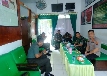 Kapolres Madina Bersama Dandim 0212/TS Sambangi Mako Koramil 13 Panyabungan