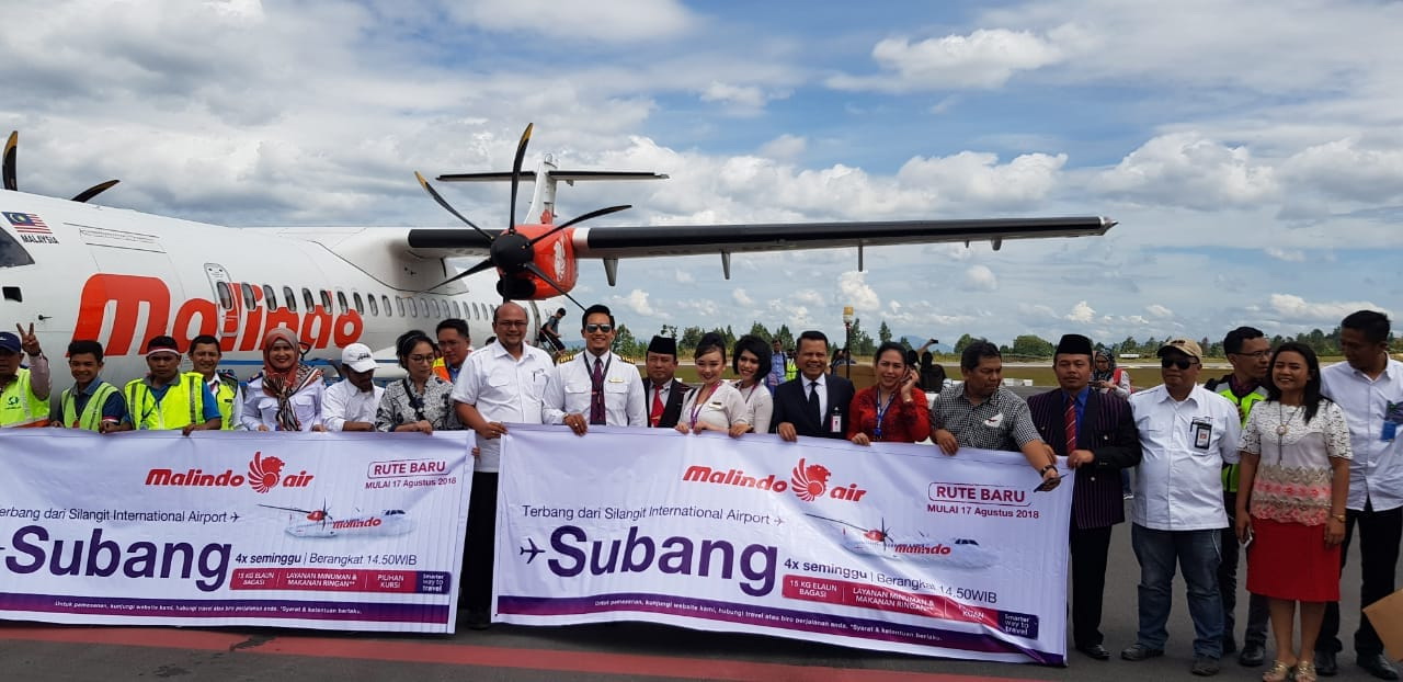 Inaugural Flight Malindo Air Jadi Kado Indah HUT Kemerdekaan RI ke-73 untuk Danau Toba